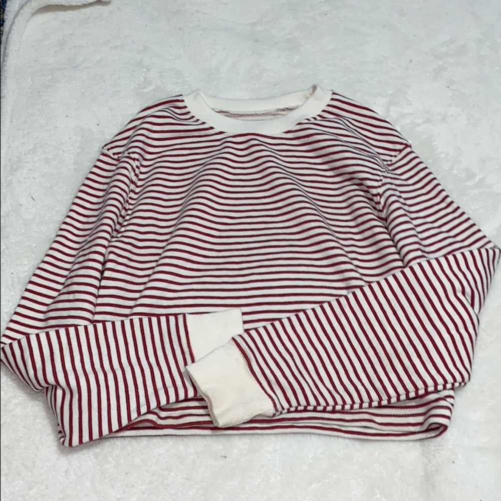 Pull & Bear Striped pullover crop